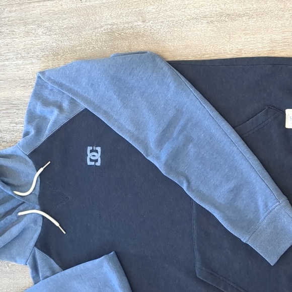 Vintage DC Men's Blue Hoodie Mens Large Skater 90s - Picture 3 of 6